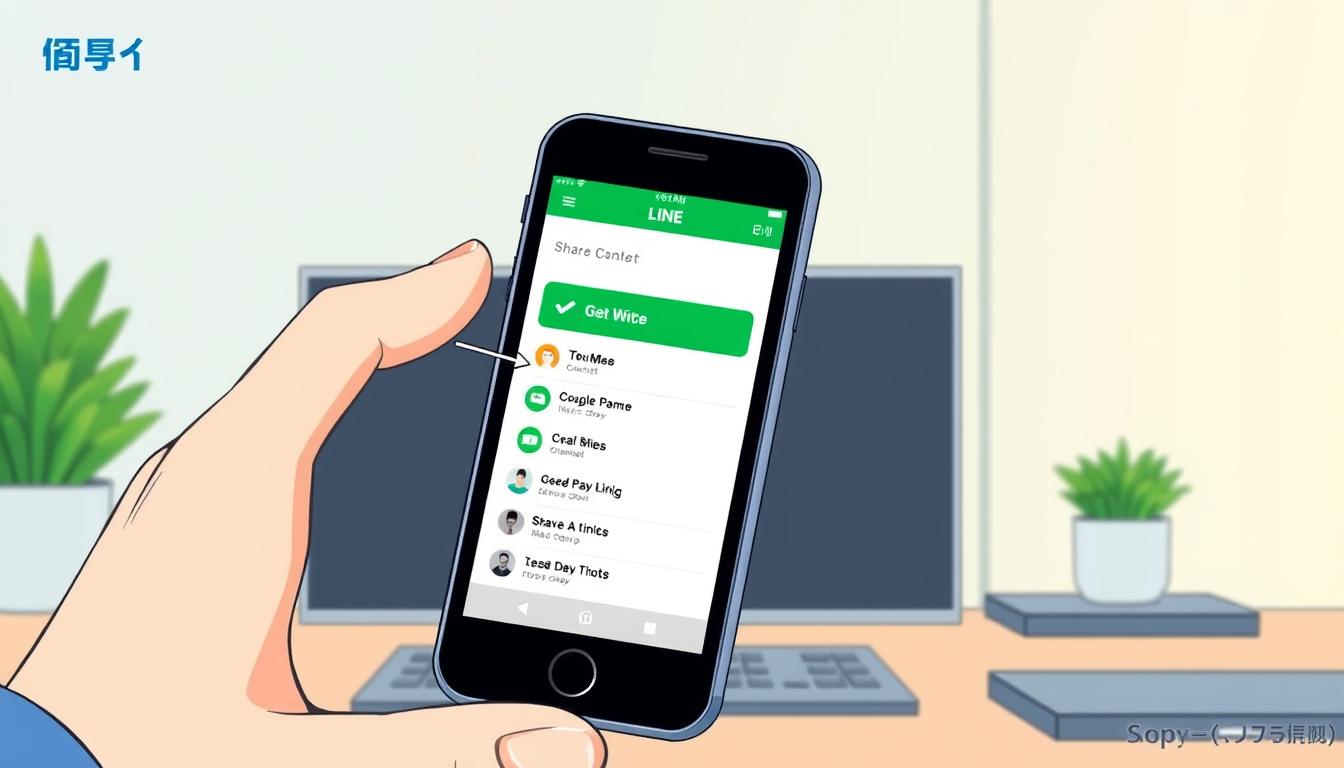 line 連絡先 転送