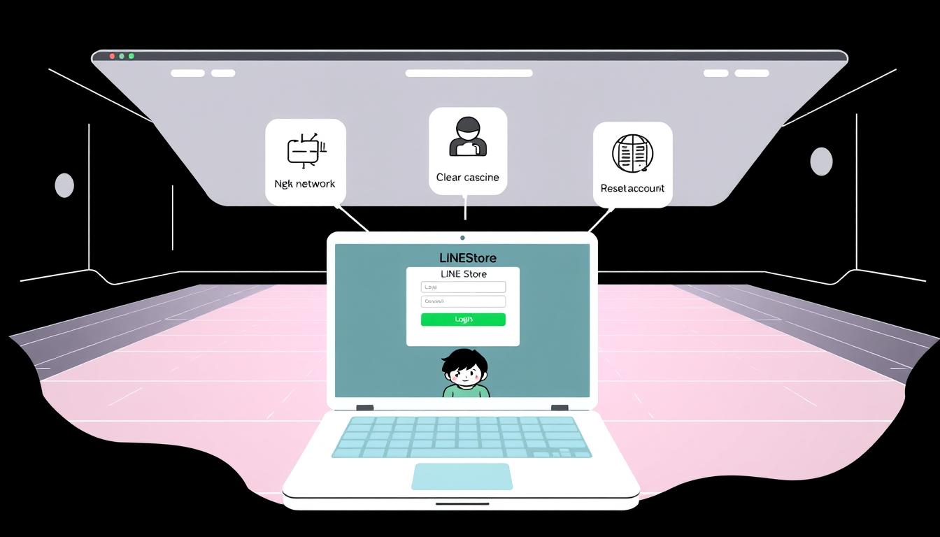 lineストア ログインできない
