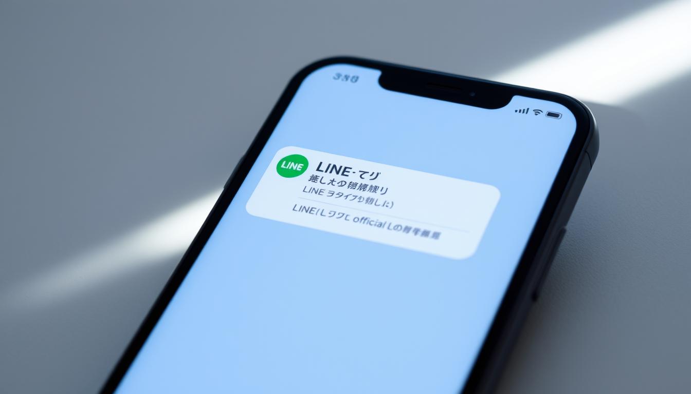 line ご登録の電話番号宛に公式アカウントからメッセージが届いています