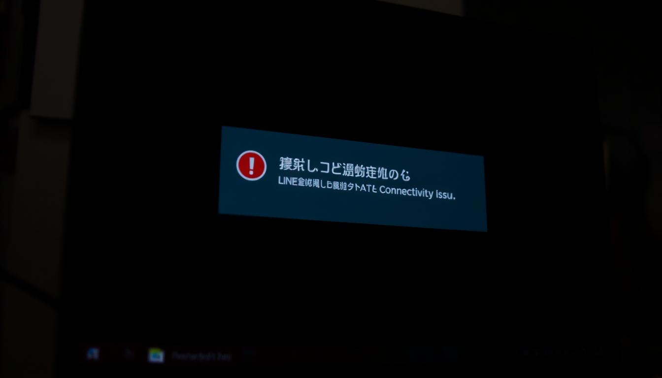 line ネットワーク接続エラーにより要請された作業が完了していません