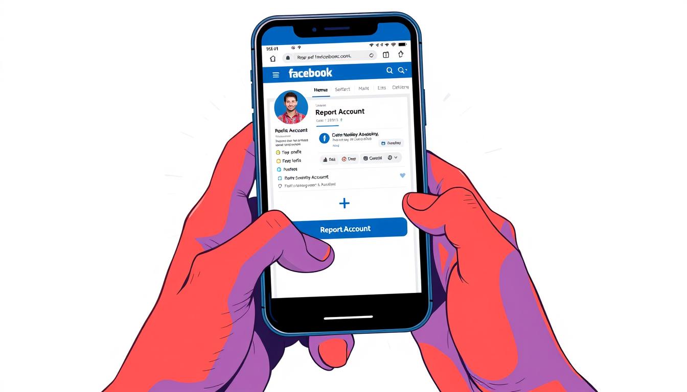 facebook 不正使用されたアカウントを報告