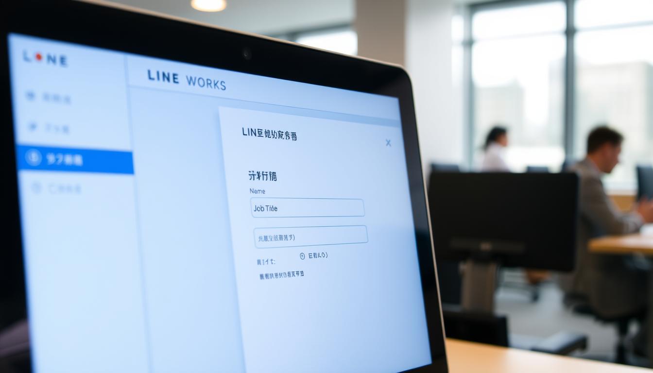 line works 名前変更