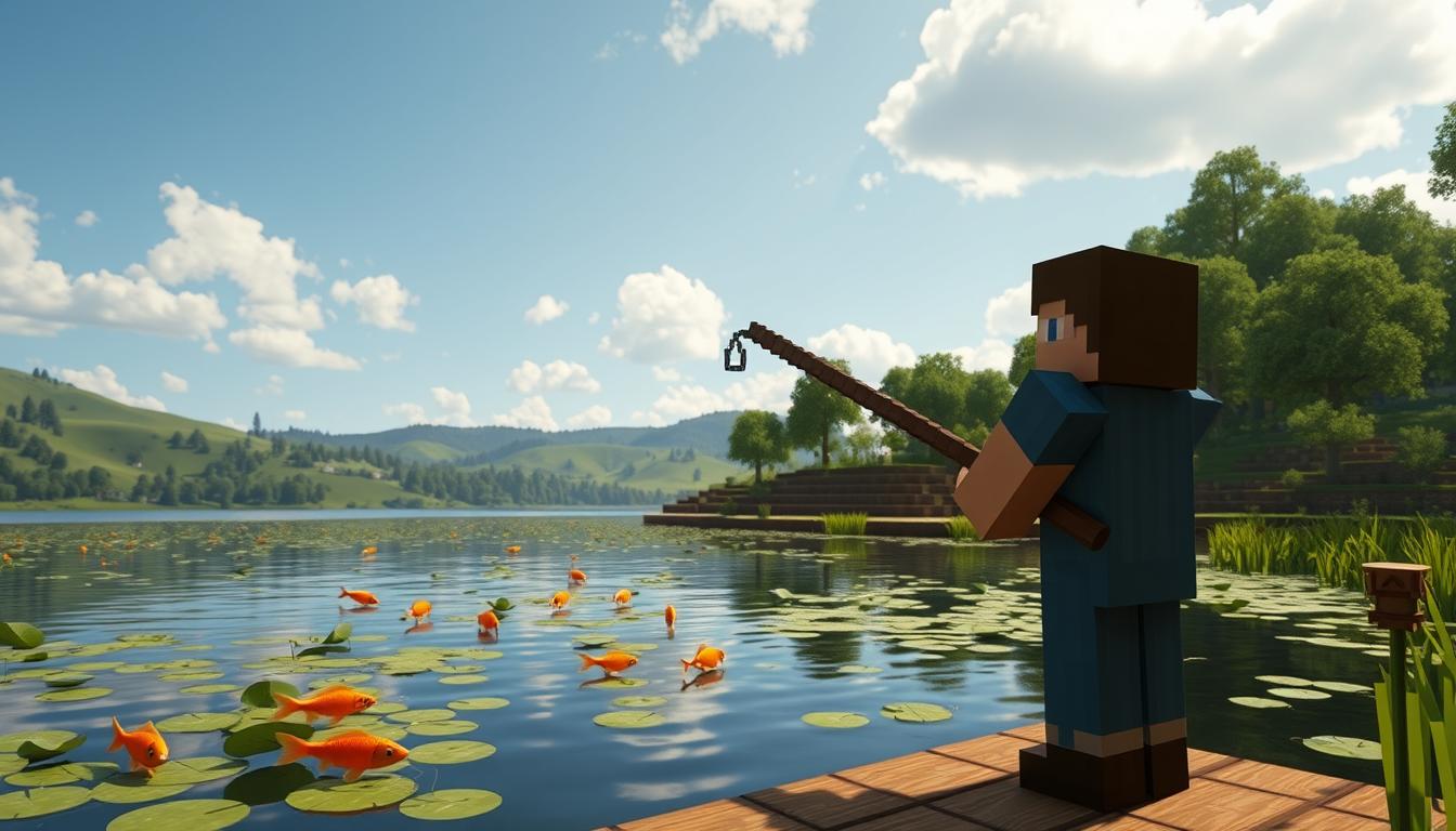 マイクラ 釣竿 作り方