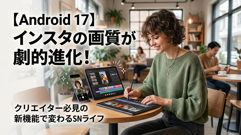 Android-17】インスタの画質が劇的進化！クリエイター必見の新機能で変わるSNSライフ